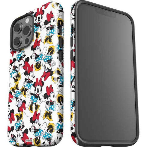 Disney Minnie Mouse Rockin Minnie Pattern iPhone 15 Pro Max Impact Case