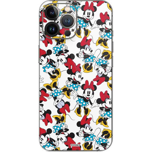 Disney Minnie Mouse Rockin Minnie Pattern iPhone 14 Pro Max Skin