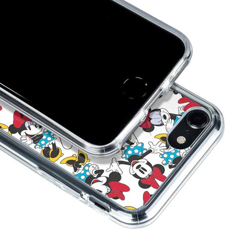 Disney Minnie Mouse Rockin Minnie Pattern iPhone SE (2nd & 3rd Gen) Clear Case