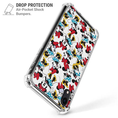 Disney Minnie Mouse Rockin Minnie Pattern iPhone XR Clear Case