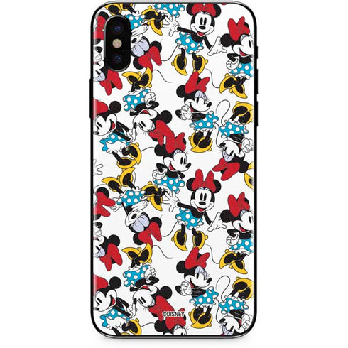 Disney Minnie Mouse Rockin Minnie Pattern iPhone XS Max Skin