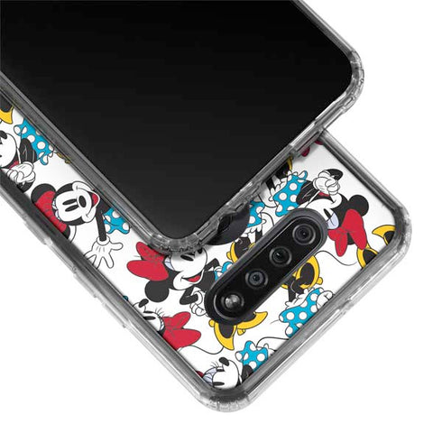 Disney Minnie Mouse Rockin Minnie Pattern LG K51/Q51 Clear Case