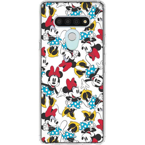 Disney Minnie Mouse Rockin Minnie Pattern LG Stylo 6 Clear Case