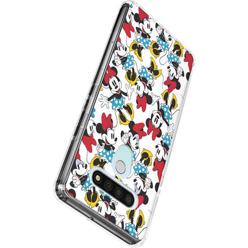 Disney Minnie Mouse Rockin Minnie Pattern LG Stylo 6 Clear Case