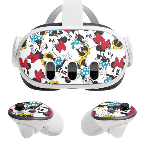 Disney Minnie Mouse Rockin Minnie Pattern Meta Quest 3 Skin