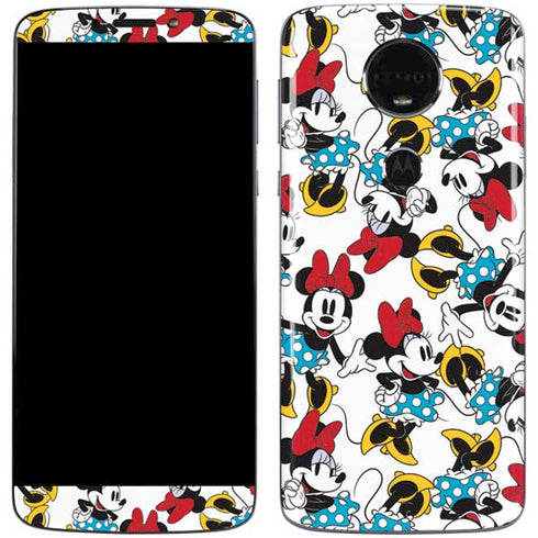 Disney Minnie Mouse Rockin Minnie Pattern Moto E5 Plus Skin