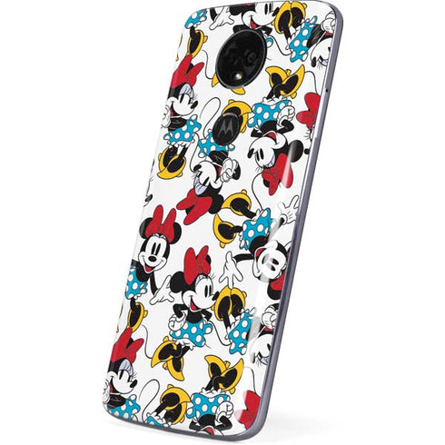 Disney Minnie Mouse Rockin Minnie Pattern Moto E5 Plus Skin