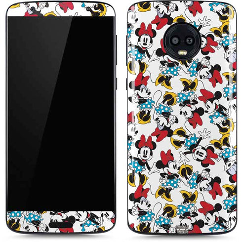 Disney Minnie Mouse Rockin Minnie Pattern Moto G6 Skin