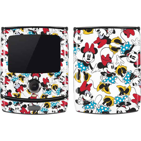 Disney Minnie Mouse Rockin Minnie Pattern Motorola RAZR Skin
