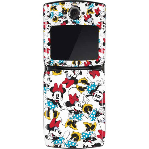 Disney Minnie Mouse Rockin Minnie Pattern Motorola RAZR Skin