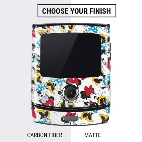 Disney Minnie Mouse Rockin Minnie Pattern Motorola RAZR Skin