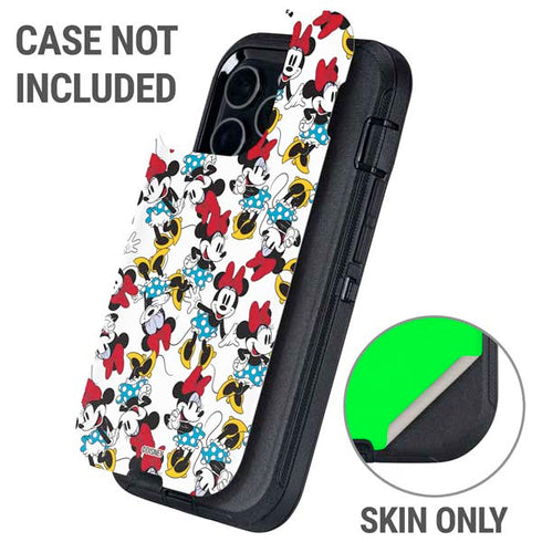 Disney Minnie Mouse Rockin Minnie Pattern Otterbox Defender iPhone Skin