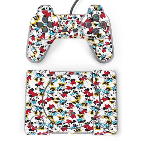 Disney Minnie Mouse Rockin Minnie Pattern PlayStation Classic Bundle Skin