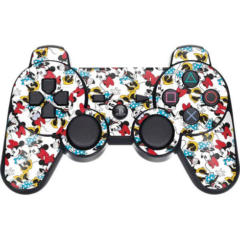 Disney Minnie Mouse Rockin Minnie Pattern PS3 Dual Shock wireless controller Skin