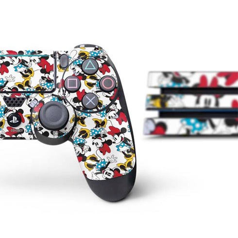 Disney Minnie Mouse Rockin Minnie Pattern PS4 Pro Bundle Skin