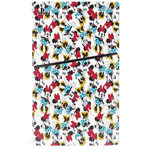 Disney Minnie Mouse Rockin Minnie Pattern PS5 Slim Disk Bundle Skin