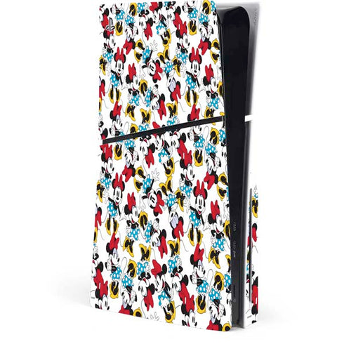 Disney Minnie Mouse Rockin Minnie Pattern PS5 Slim Disk Console Skin
