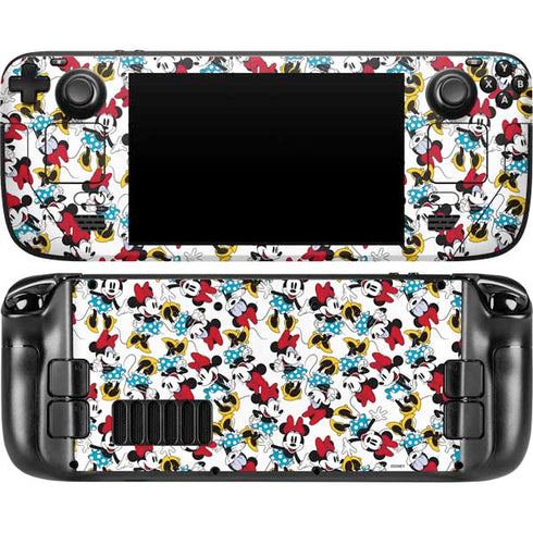 Disney Minnie Mouse Rockin Minnie Pattern Steam Deck Handheld Gaming Computer Skin