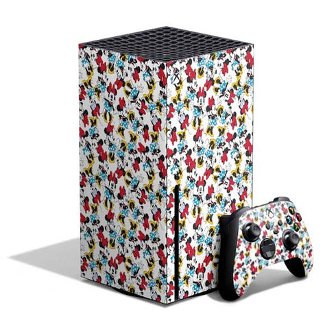 Disney Minnie Mouse Rockin Minnie Pattern Xbox Series X Bundle Skin