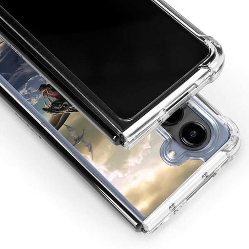 Rogue Dragon by Tom Wood Galaxy Z Fold5 5G Clear Case