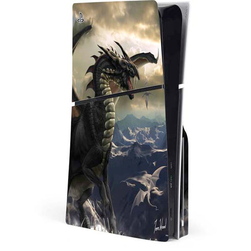 Rogue Dragon by Tom Wood PS5 Slim Disk Console Skin