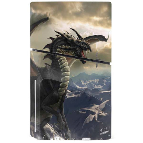 Rogue Dragon by Tom Wood PS5 Slim Disk Console Skin