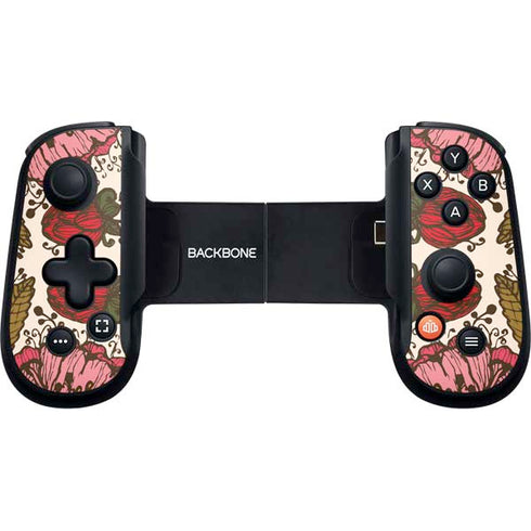 Rose Bud Floral Backbone One for iPhone Game Controller Skin