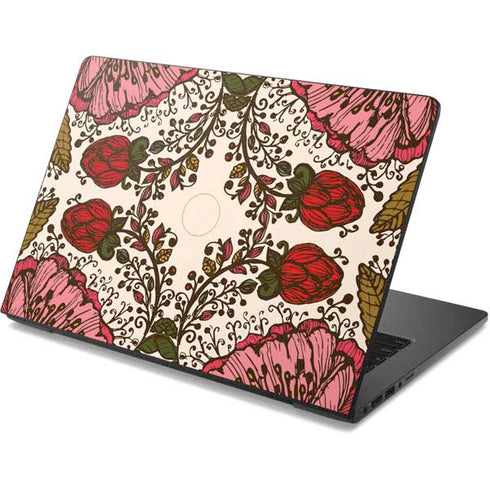 Rose Bud Floral Dell Chromebook Skin