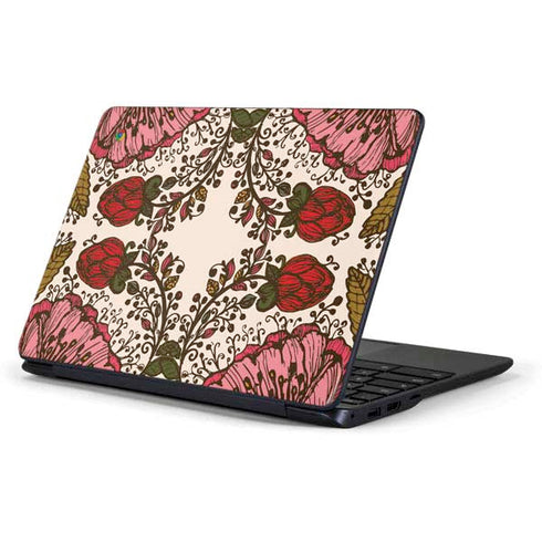 Rose Bud Floral Samsung Chromebook Skin
