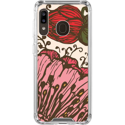 Rose Bud Floral Galaxy A30 Clear Case