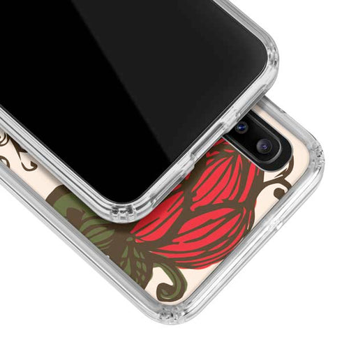 Rose Bud Floral Galaxy A30 Clear Case