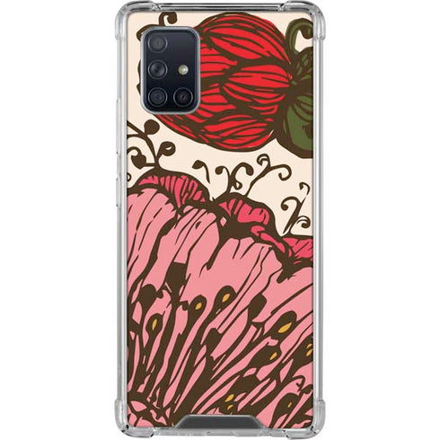 Rose Bud Floral Galaxy A71 5G Clear Case
