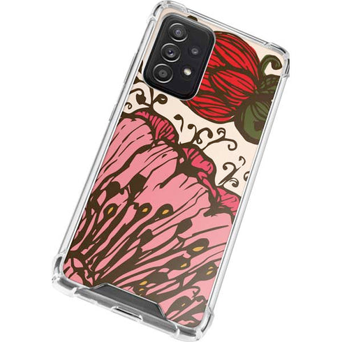 Rose Bud Floral Galaxy A72 5G Clear Case