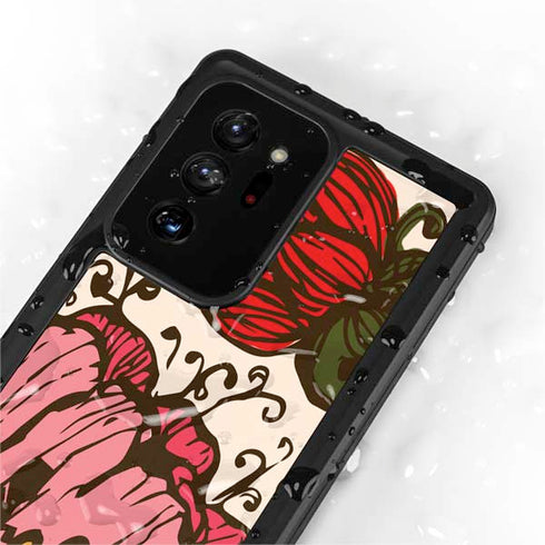 Rose Bud Floral Galaxy Note20 Ultra 5G Waterproof Case