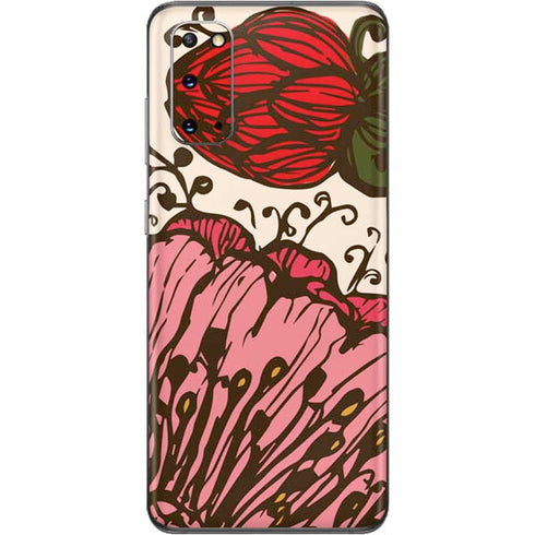 Rose Bud Floral Galaxy S20 Skin