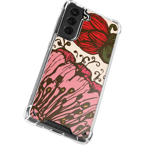 Rose Bud Floral Galaxy S21 5G Clear Case