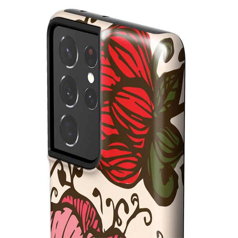 Rose Bud Floral Galaxy S21 Ultra 5G Pro Case