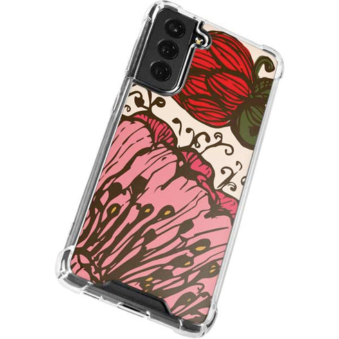 Rose Bud Floral Galaxy S22 Clear Case