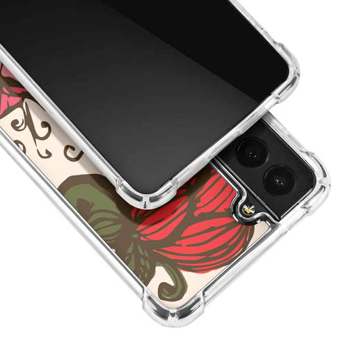 Rose Bud Floral Galaxy S22 Clear Case