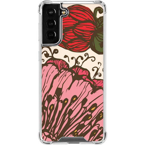 Rose Bud Floral Galaxy S22 Plus Clear Case