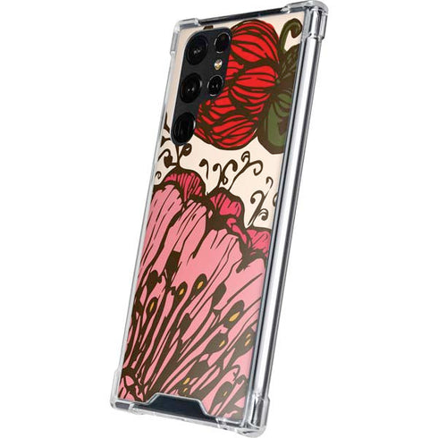Rose Bud Floral Galaxy S22 Ultra Clear Case