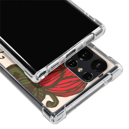 Rose Bud Floral Galaxy S22 Ultra Clear Case