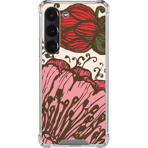 Rose Bud Floral Galaxy S23 Clear Case
