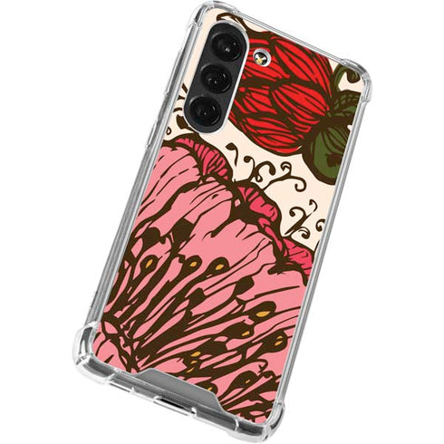 Rose Bud Floral Galaxy S23 Clear Case