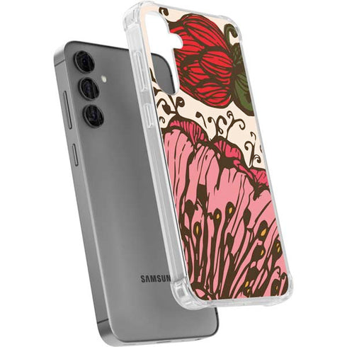 Rose Bud Floral Galaxy S24 Plus Clear Case