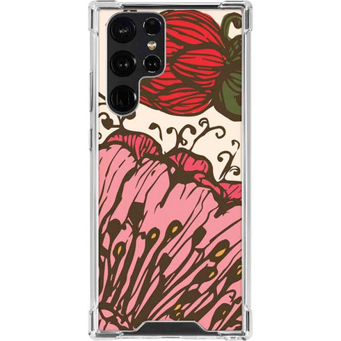 Rose Bud Floral Galaxy S24 Ultra Clear Case