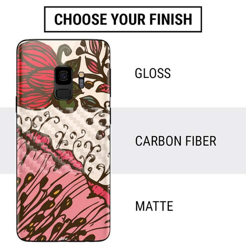 Rose Bud Floral Galaxy S9 Skin