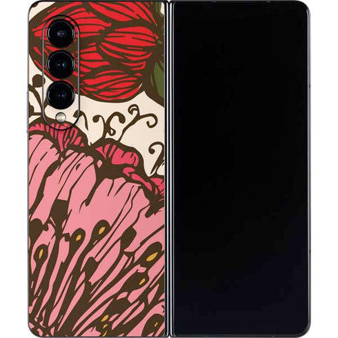 Rose Bud Floral Galaxy Z Fold4 5G Skin