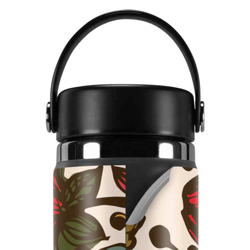 Rose Bud Floral Hydro Flask 20oz Wide Mouth Skin
