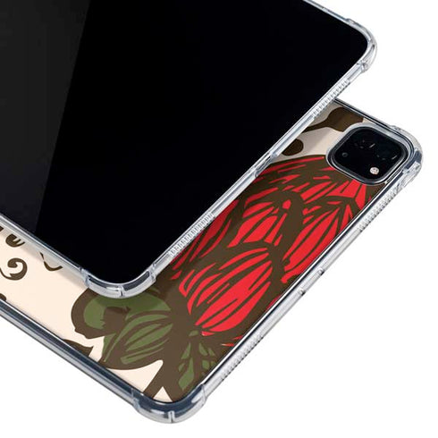 Rose Bud Floral iPad Pro 12.9in (2020) Clear Case